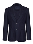 Navy Solid Dobby Logo Piana D-Constructed Jacket | Emanuel Berg Jackets Collection | Sam's Tailoring Fine Men's Clothing