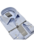 Sky Blue Premium Shadow Diamond Men's Shirt | Marcello Dress Shirts Collection | Sam's Tailoring Fine Men's Clothing