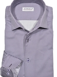 Plum Concentric Roll Collar Men's Sport Shirt | Marcello Sport Shirts Collection | Sam's Tailoring Fine Men's Clothing