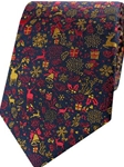 Navy Reindeer Woven Neat Printed Wool/Silk Tie  | Gitman Ties Collection | Sam's Tailoring Fine Men Clothing