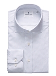 Blue Modern 4 Flex Stretch Knit Men's Dress Shirt | Emanuel Berg Shirt Collection | Sam's Tailoring Fine Men's Clothing