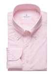 Pink Fine Cotton Poplin Buttondown Men's Shirt | Emanuel Berg Shirt Collection | Sam's Tailoring Fine Men's Clothing