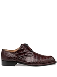 Burgundy Cratos Crocodile Men's Lace Up Shoe | Mezlan Shoe Collection | Sam's Tailoring Fine Men's Clothing