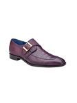 Antique Purple Crocodile & Lizard Pablo Monk Strap Shoe | Belvedere Dress Shoes Collection | Sam's Tailoring Fine Men's Clothing