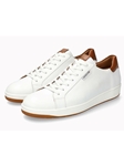 White Leather Lining Soft Air Laces Men's Sneaker | Mephisto Men's Shoes  | Sam's Tailoring Fine Men Clothing