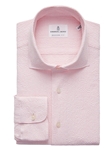 Pastel Pink Textured Crinkle Casual Sartorial Men's Shirt | Emanuel Berg Casual Shirts | Sam's Tailoring Fine Men ClothingPastel Pink Textured Crinkle Casual Sartorial Men's Shirt