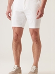 White Galaxy Bermuda In Ultra 4X Stretch Twill Short | Deke Shorts Collection | Fine Men's Clothing