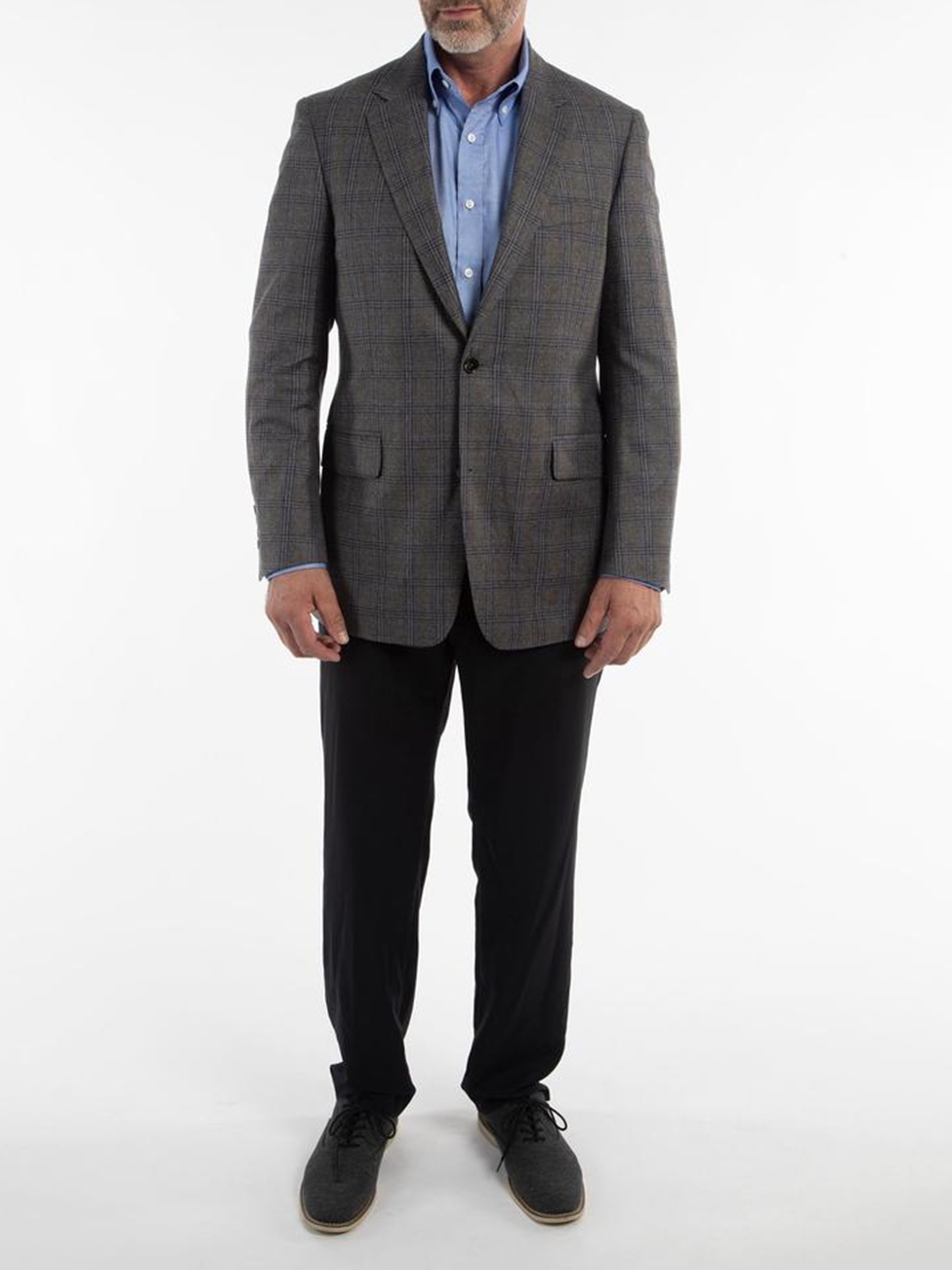 Light Grey Signature Wool Check Men's Sport Coat