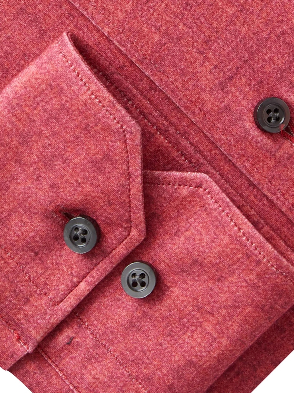 Clothing Red | Stretch | Tailoring Solid Shirt Knit Men Modern Fine Men Berg Emanuel 4Flex Sam\'s Shirts